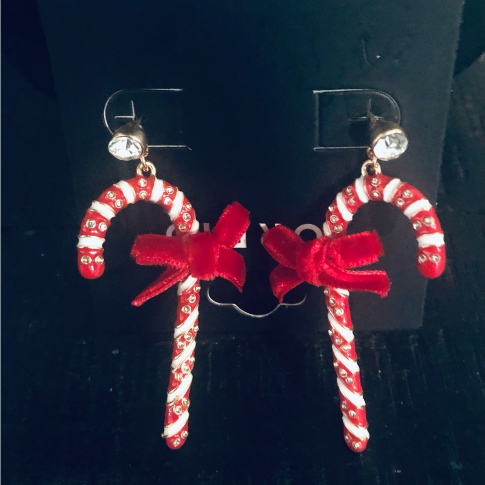 Torrid Candy Cane Statement Earrings - image 3